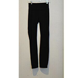 Lululemon Size 6 Women's Leggings High-Rise Solid Black Straight Leg